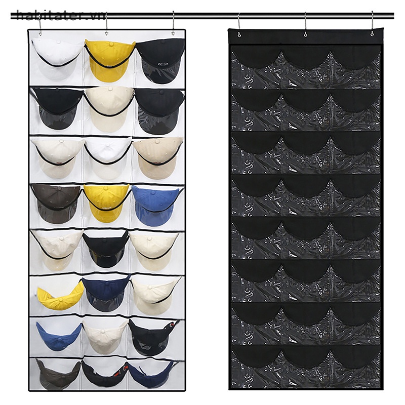 Giá Treo Mũ Lưỡi Trai Có 24 Ngăn Tiện Dụng