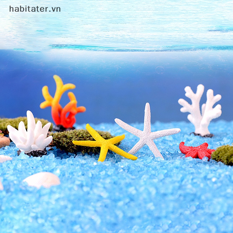 San Hô Nhân Tạo Mini Nhiều Màu Sắc Bằng Nhựa Resin Dễ Thương Dùng Trang Trí Bể Cá