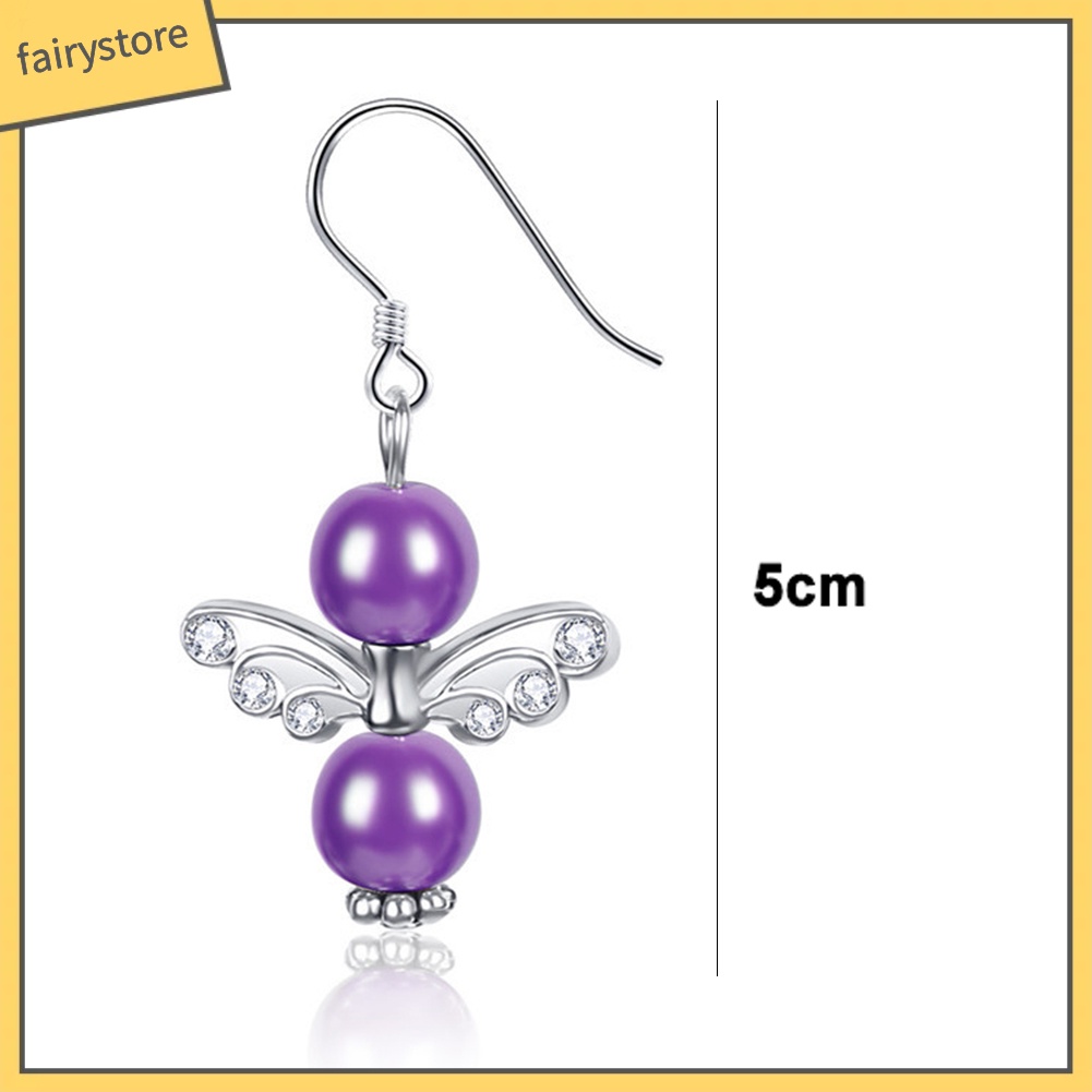 Bông Tai Hình Đôi Cánh Đính Đá Thời Trang Dành Cho Nữ