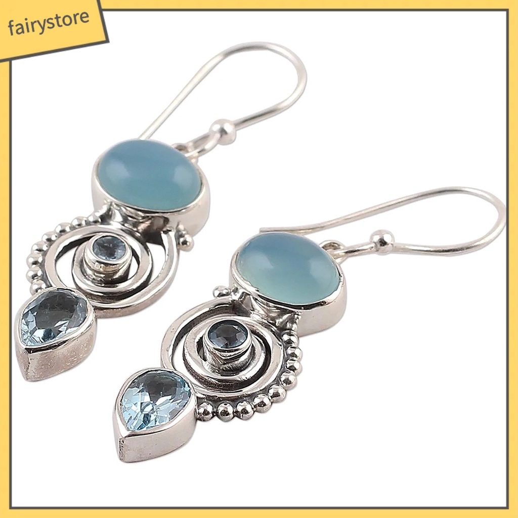 1 Cặp Bông Tai Dạng Móc Trang Trí Cổ Điển Thanh Lịch Cho Nữ