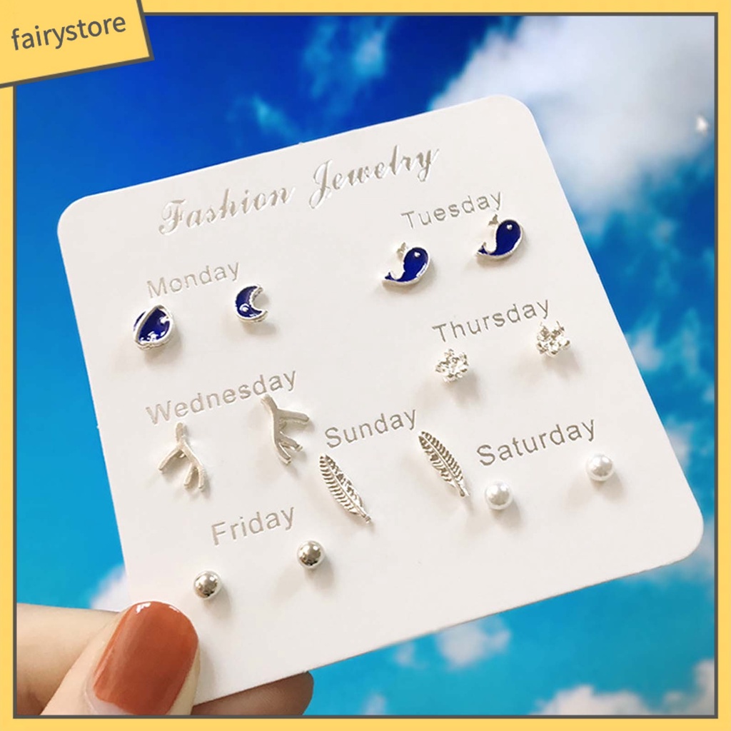 Bông Tai Hình Ngôi Sao Bằng Hợp Kim Dễ Thương