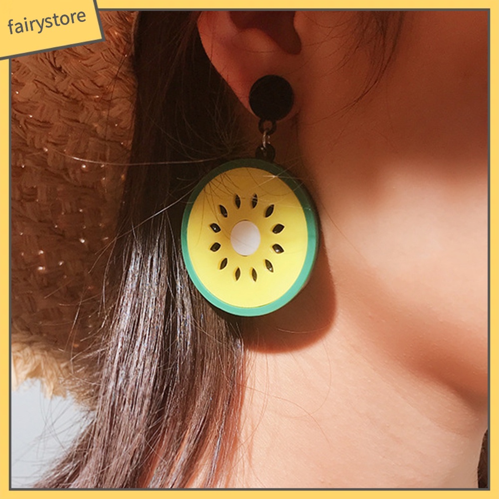 Bông Tai Xỏ Hình Trái Cây Vui Nhộn Dành Cho Nữ