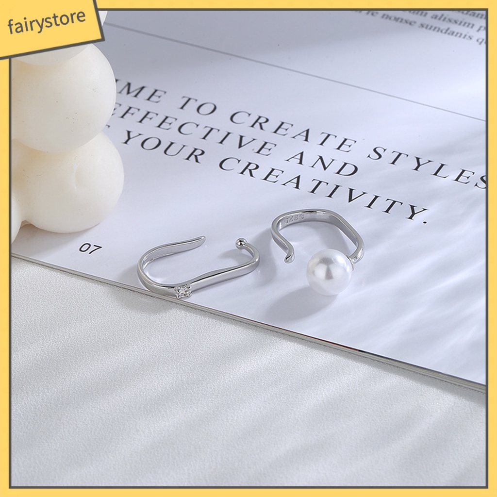 1 Khuyên Tai Dạng Kẹp Bề Mặt Mịn Màng Chống Biến Dạng Hở Bằng Đồng Không Gỉ Màu Trơn