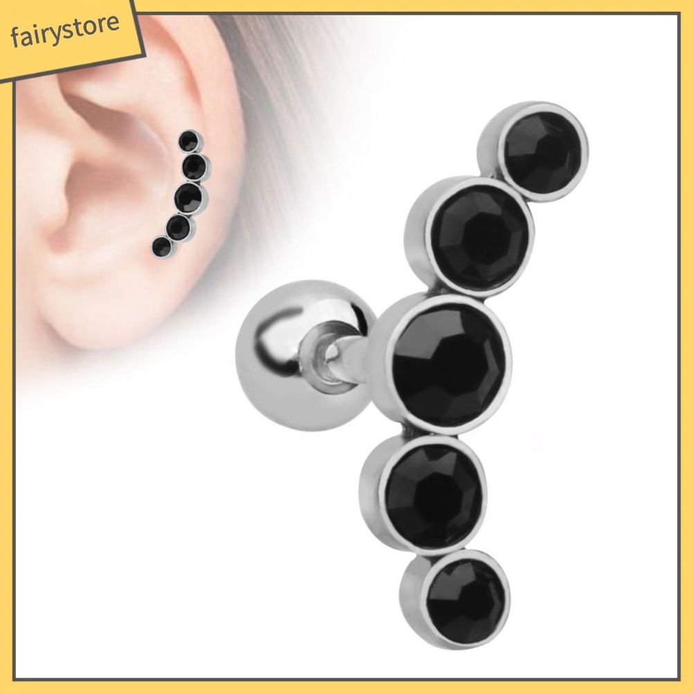 1 Khuyên Xỏ Vành Tai Đính Đá Thời Trang Nữ