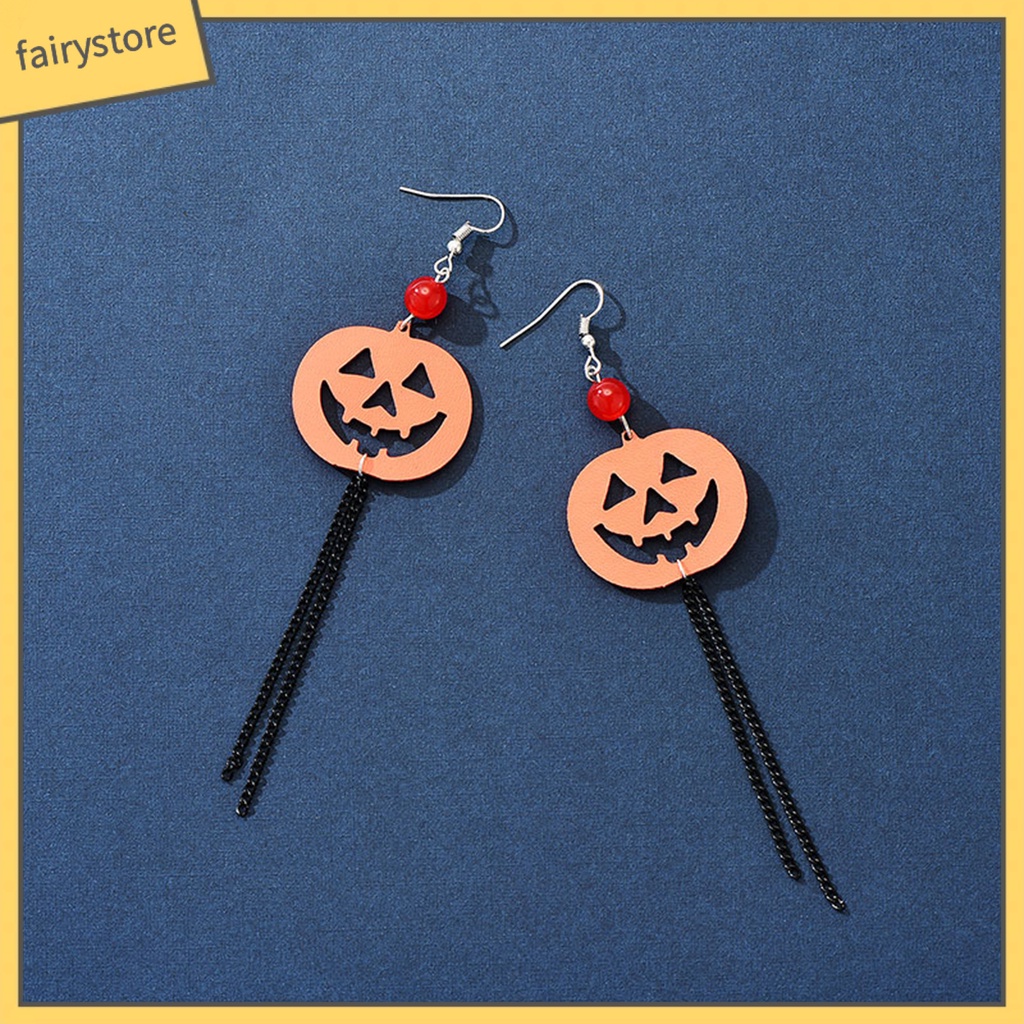 1 Đôi Bông Tai Hình Mạng Nhện Trang Trí Halloween Thời Trang