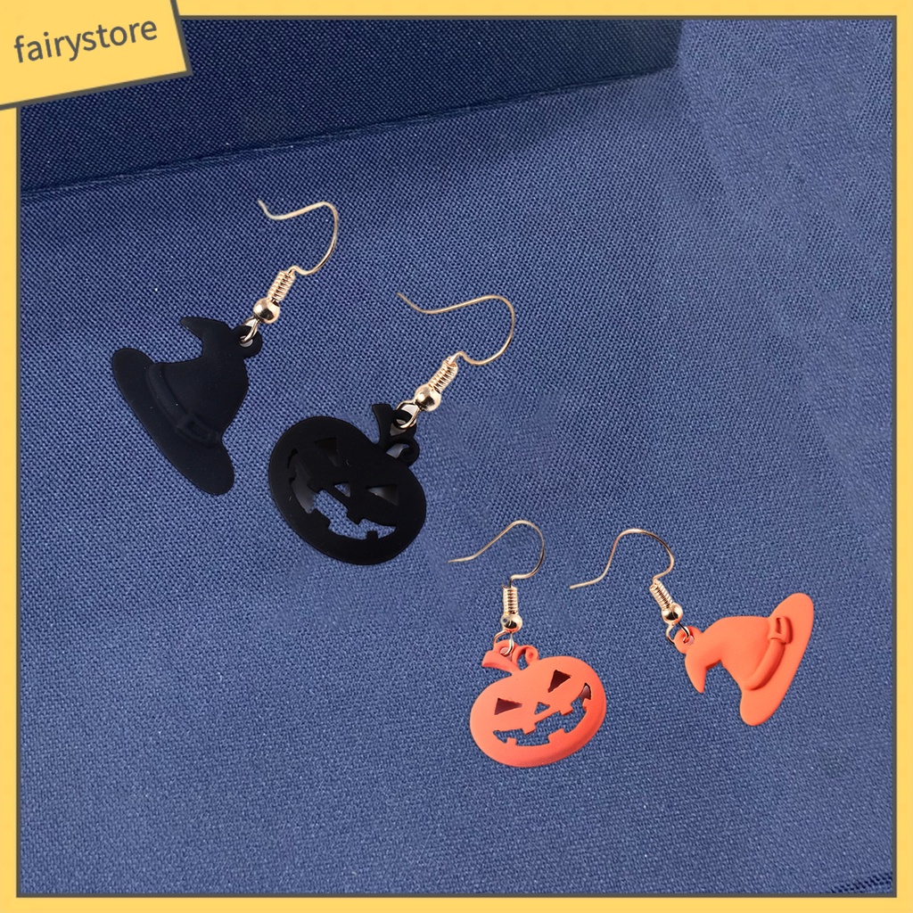 1 Cặp Bông Tai Hợp Kim Sáng Bóng Phong Cách Hoạt Hình Dễ Phối Đồ Hóa Trang Halloween Dating FRO]