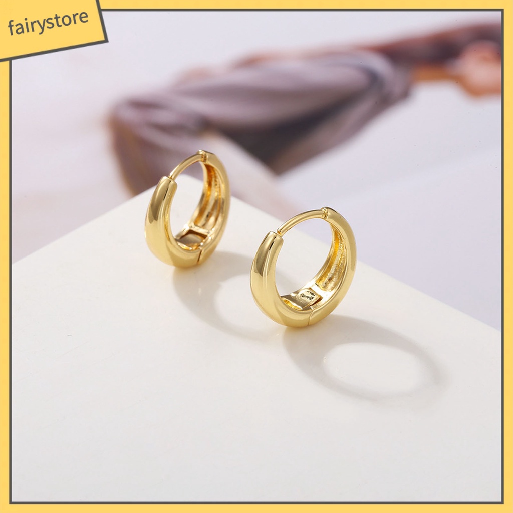 [FRO] Set 3 Đôi Bông Tai Lủng Lẳng Mạ Vàng Đồng Đặc Biệt Dễ Phối Đồ Bắt Mắt Tối Giản Mặc Hàng Ngày