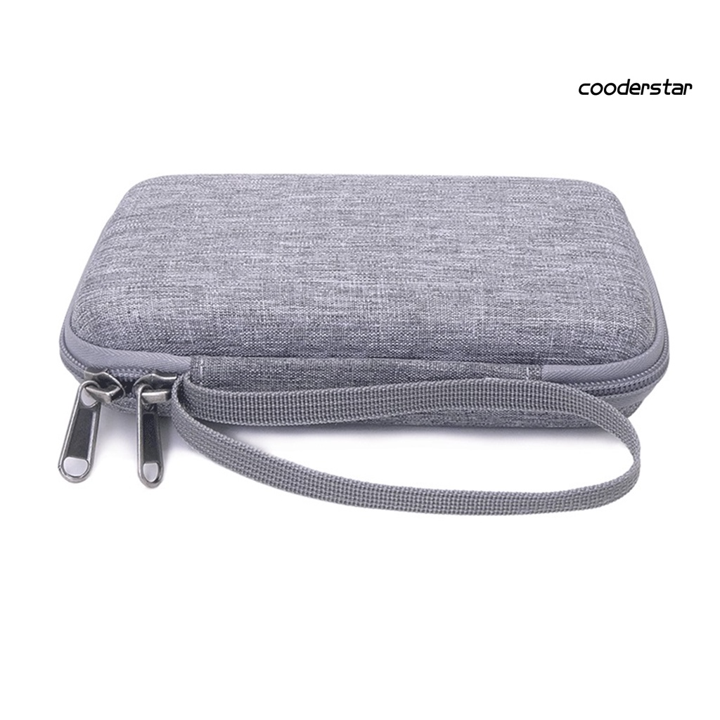 (Co Dãn) Túi Lưới Đựng Tai Nghe / Pin Sạc Dự Phòng Có Dây Treo Và Tay Cầm