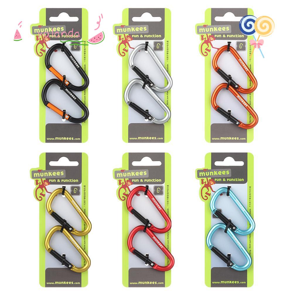 Bộ 2 Móc Khóa Leo Núi Bằng Hợp Kim Nhôm Nhiều Màu Mới