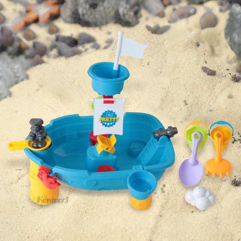 [Fenteer1] Đồ Chơi Tàu Cướp Biển Dưới Cát Cho Bé Trai Hoạt Động Ngoài Trời