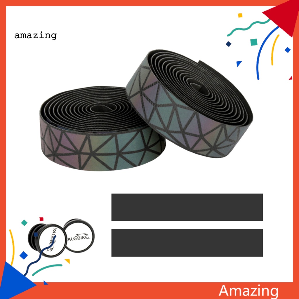 [AM] Dây Quấn Tay Lái Xe Đạp Leo Núi Bằng Xốp EVA Giả Da Họa Tiết Tam Giác Hấp Thụ Sốc