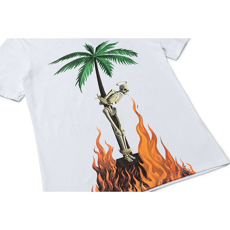 Áo Thun Tay Ngắn Pa-lm &amp; An-ge-ls 88 Thời Trang Phong Cách Đường Phố UnisexRU6GE