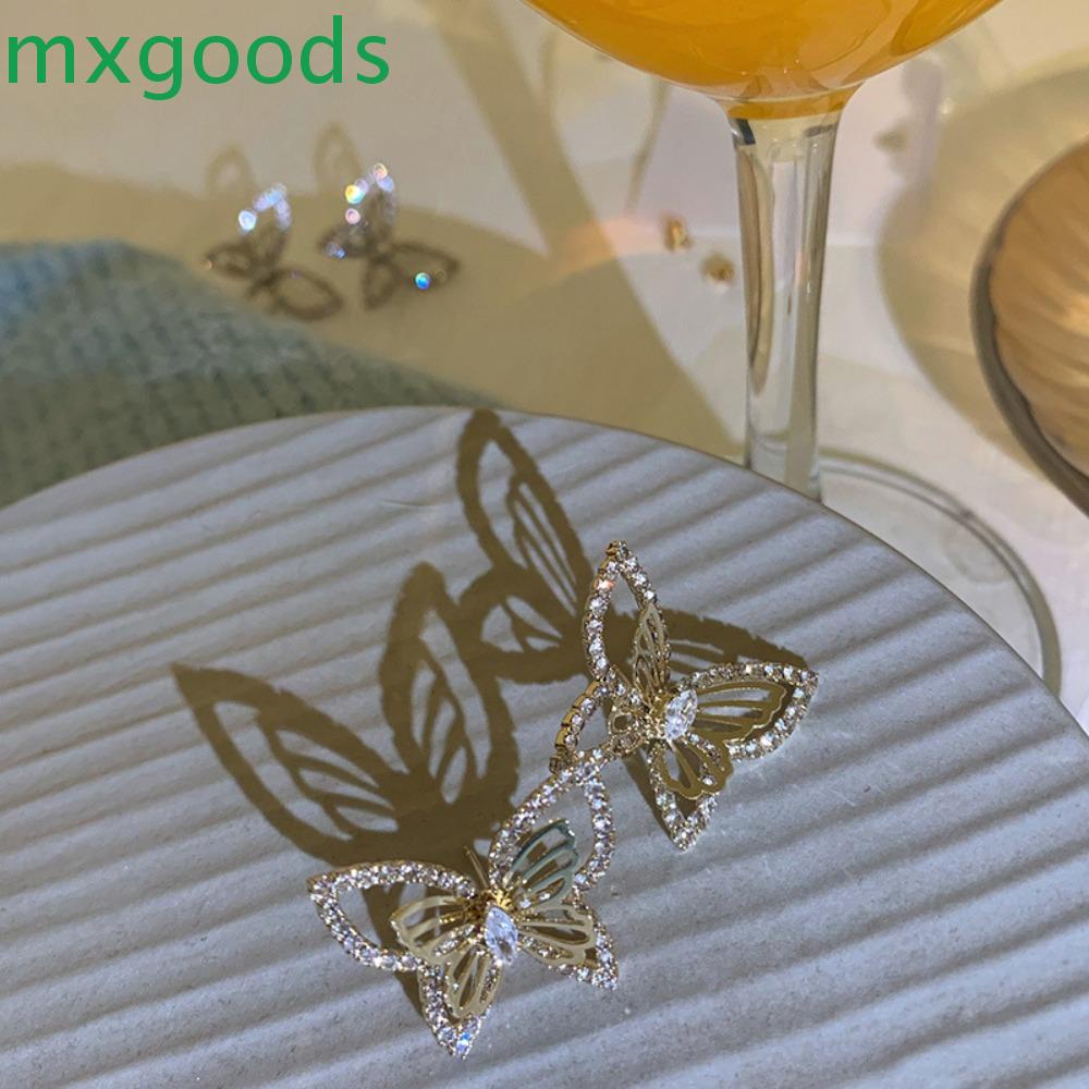 Khuyên Tai Hợp Kim Hình Bướm Phong Cách Cổ Điển Cho Nữ