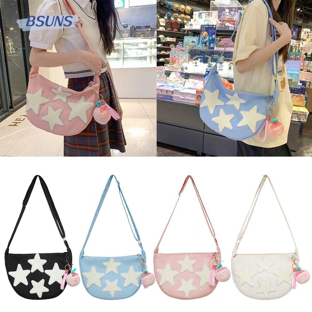 Túi Đeo Chéo Vai Bằng Nylon Thời Trang Hàn Quốc Sành Điệu Cho Nữ