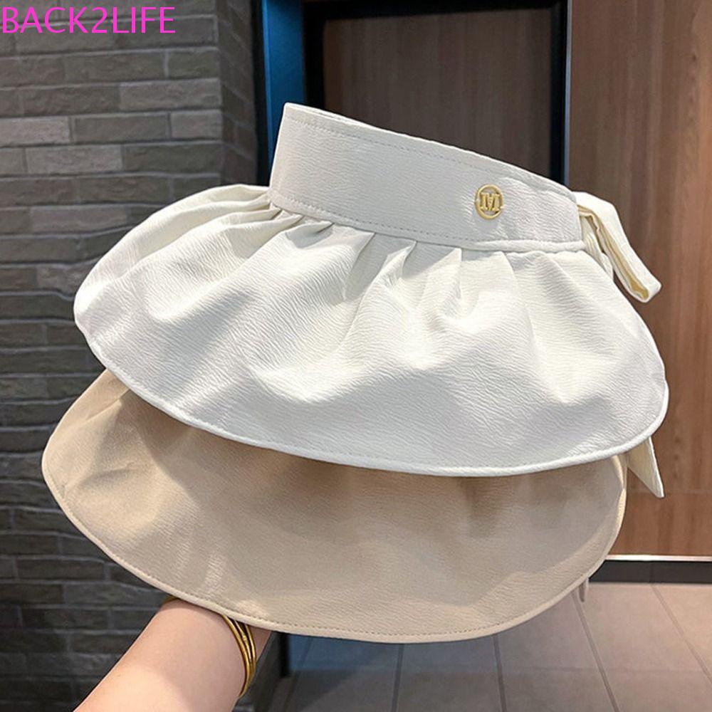 BACK2LIFE Mũ Lưỡi Trai Hở Chóp Chống Nắng Thời Trang Đi Biển Cho Nữ