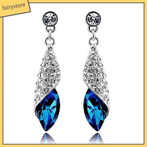 Bông Tai Đính Đá Lấp Lánh Thời Trang Dành Cho Nữ