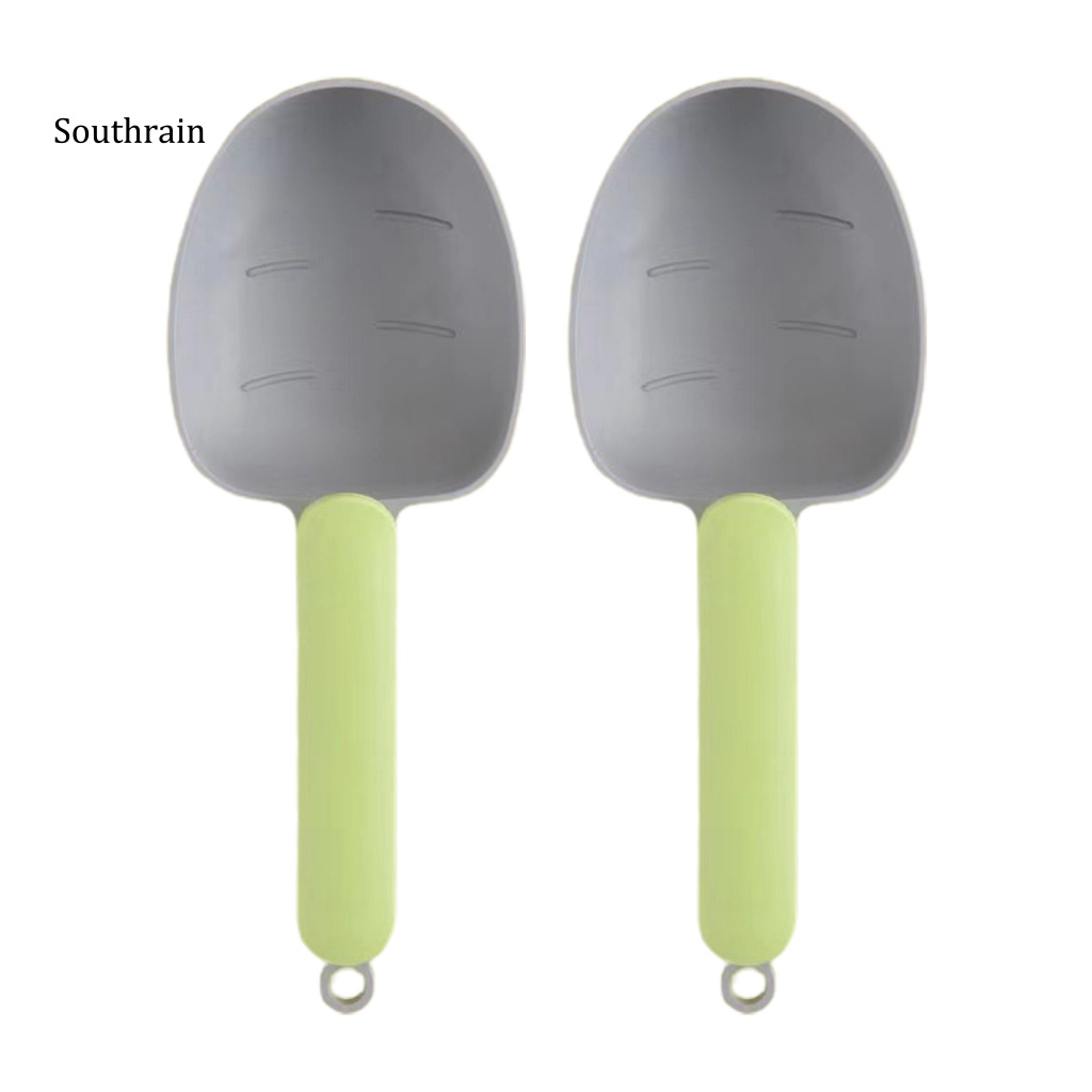 Bộ 2 Muỗng Xúc Thức Ăn Cho Thú Cưng Tay Cầm Dài Thoải Mái