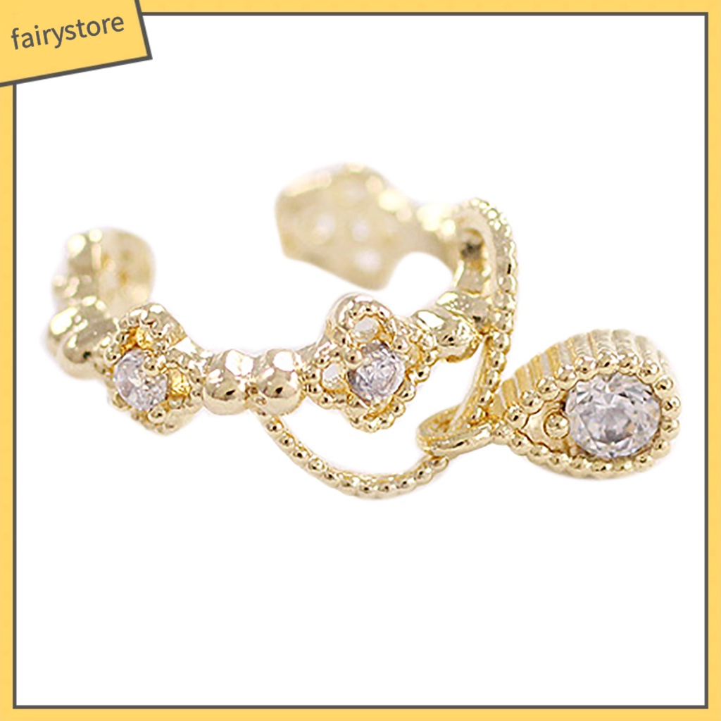 1 Khuyên Đeo Vành Tai Hình Giọt Nước Thời Trang Cho Nữ