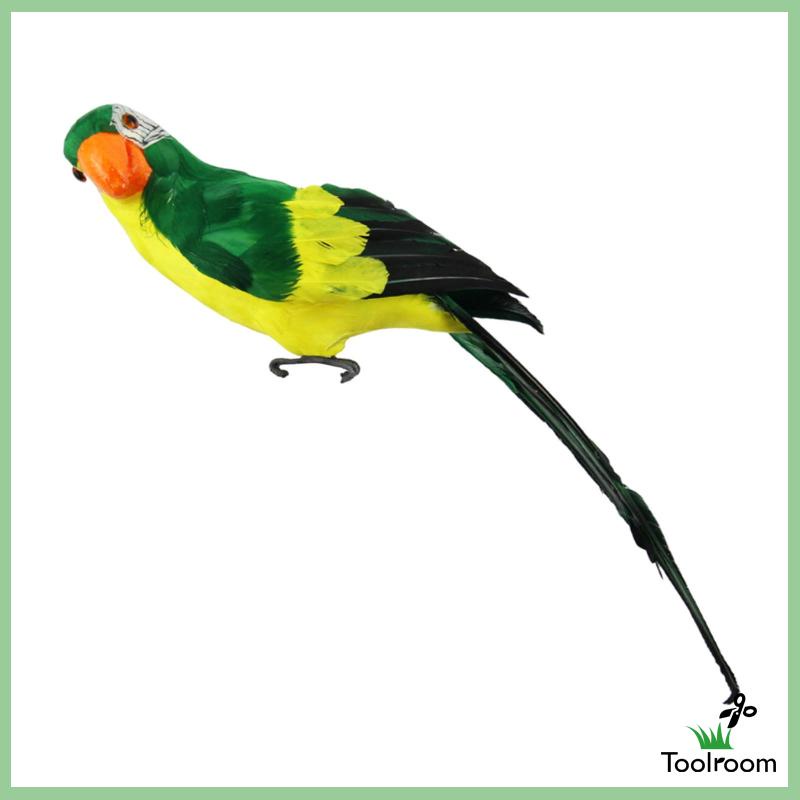 Mô Hình Chim Vẹt Nhân Tạo Sống Động Như Thật Kích Thước 60cm Trang Trí Tiệc Ngoài Trời