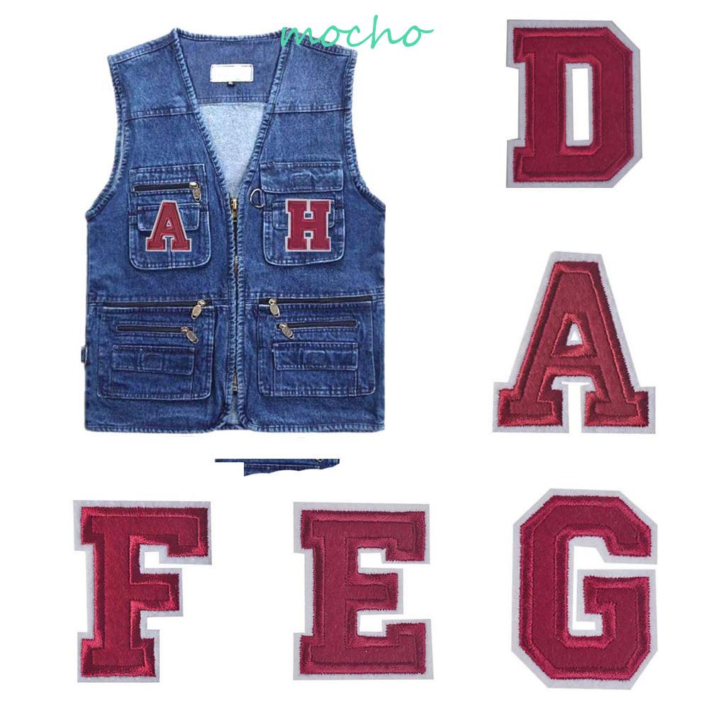 Sticker Ủi Thêu Hình Chữ Cái Tiếng Anh DIY