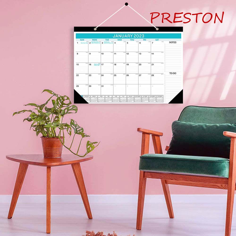Lịch 2023 Ghi Chú Lập Kế Hoạch Tiếng Anh Cỡ Lớn Trang Trí Nhà Cửa / Văn Phòng
