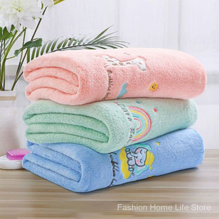 Khăn Tắm Vải Cotton Siêu Mềm Cỡ Lớn Chuyên Dùng Cho Bé Sơ Sinh