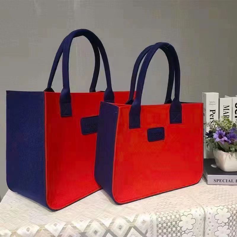 Túi Xách Mua Sắm Vải Nỉ Dày Dặn Kiểu Dáng Dễ Thương Dành Cho Nữ