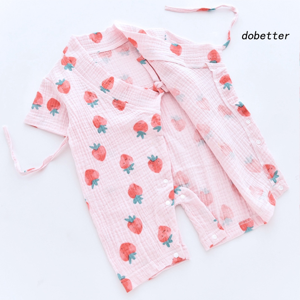 Bộ Áo Liền Quần Tay Ngắn Co Giãn Tốt Thoáng Khí Phong Cách Nhật Bản Thời Trang Mùa Hè Cho Bé Sơ Sinh