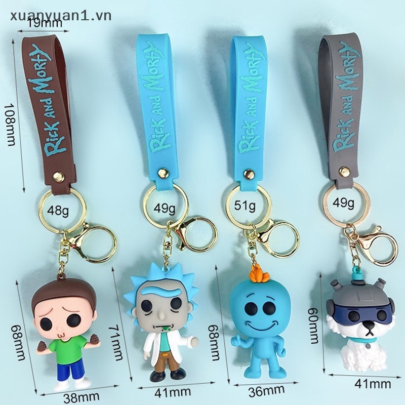 Xuan Móc Khóa Hình Búp Bê Rick and Morty Hoạt Hình Thời Trang