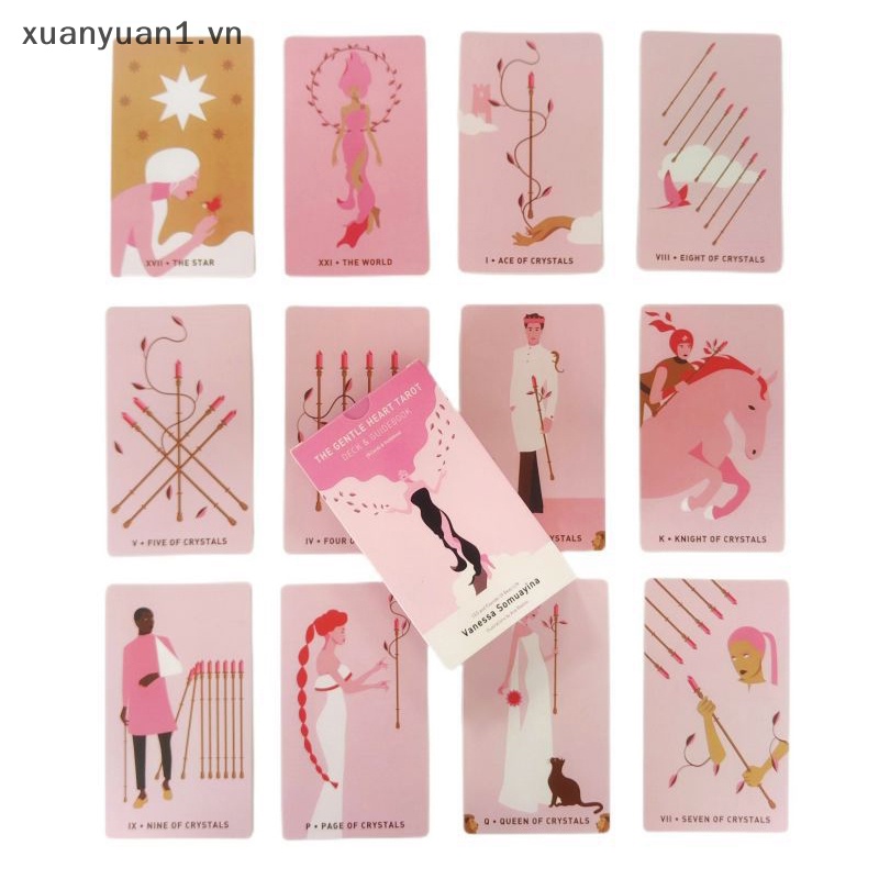 Bộ Bài Tarot Hình Trái Tim 12 * 7cm