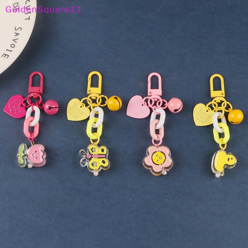 Móc Khóa Hình Chuông Hoa Nhiều Màu Sắc Dễ Thương