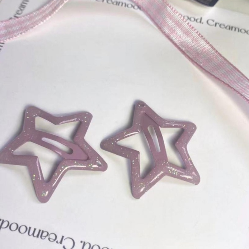 Kẹp Tóc Hình Ngôi Sao Mini Màu Bạc Lấp Lánh