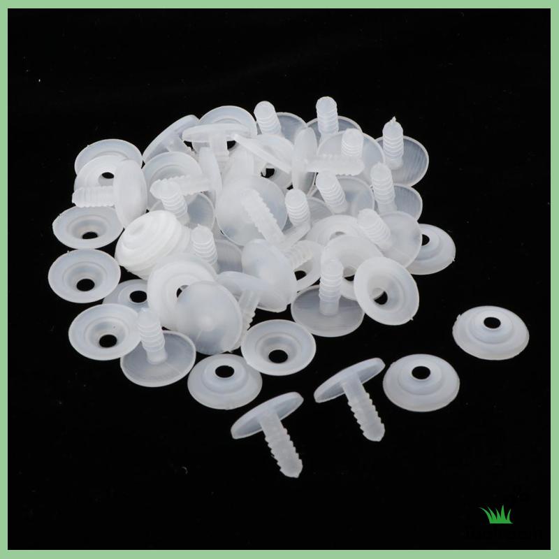 Khớp Nối Màu Trắng 15mm Cho Búp Bê Nhồi Bông