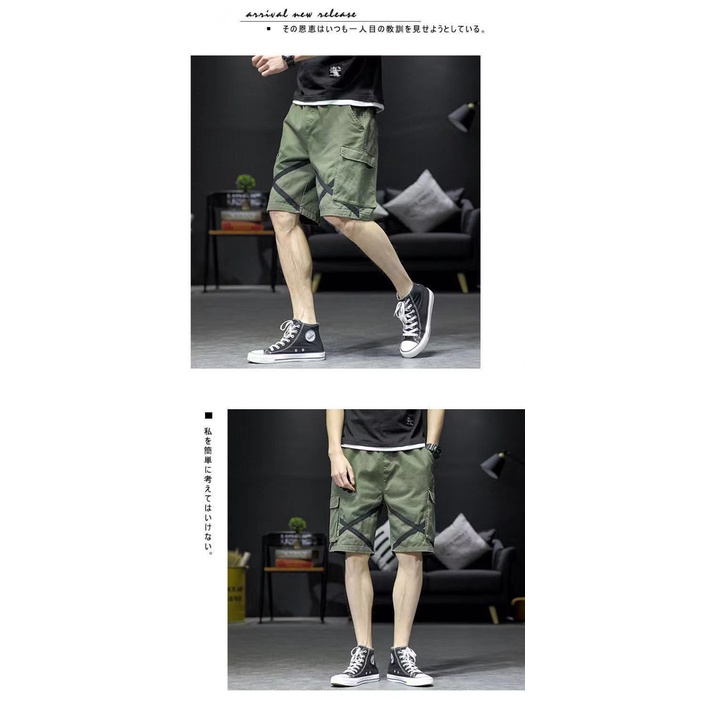 Quần Short Dáng Suông Năng Động Thời Trang Hè Phong Cách Nhật Bản Cho Nam