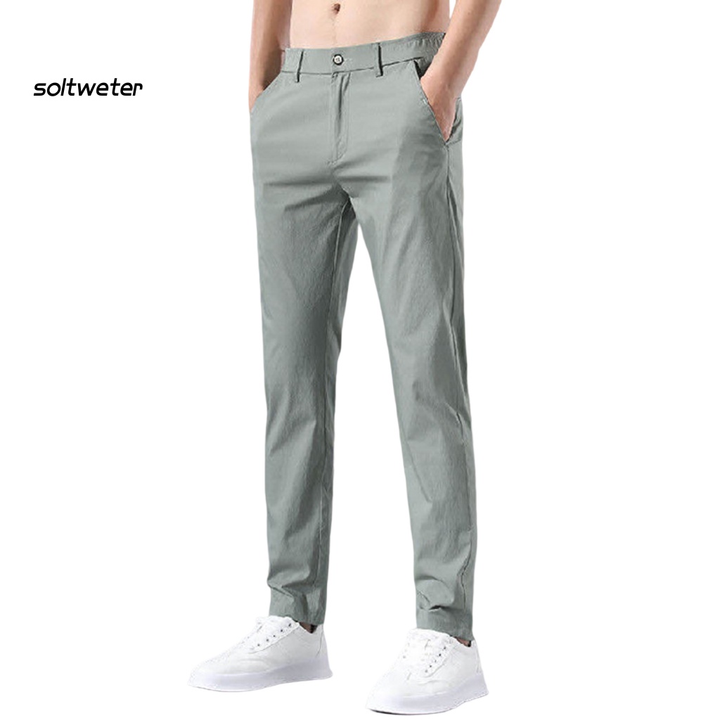 Quần Dài Ống Đứng Màu Sắc Đơn Giản Thời Trang Xuân Hè Cho Nam