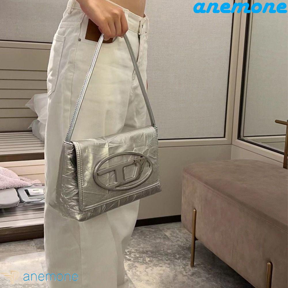 Túi Tote Đeo Dưới Cánh Tay In Chữ D Kiểu Retro Pháp Dễ Phối Đồ Thời Trang Cho Nữ