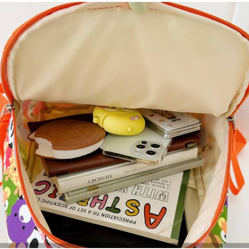 DISNEY Ba Lô Đa Năng Sức Chứa Lớn In Họa Tiết Hoạt Hình Pokemon Pikachu Minnie Dành Cho Các Bé Mẫu Giáo