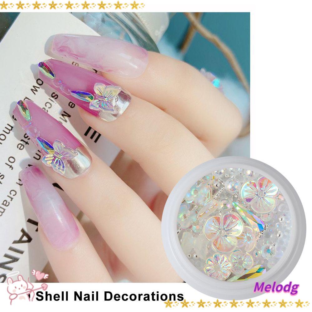 Phụ Kiện Trang Trí Móng Tay Hình MELODG Dễ Thương|Đinh Tán Kim Loại Hình Bướm Nhiều Màu Sắc