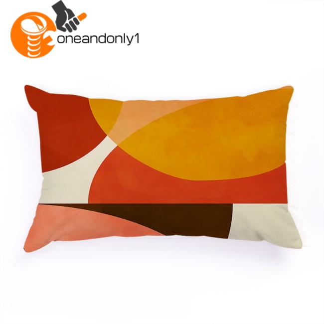 [COD] Vỏ Gối Đầu Giường Hình Chữ Nhật Bằng Vải Flannel Mềm Họa Tiết Hình Học Màu Sắc Tươi Sáng Sáng Tạo Trang Trí Nhà Cửa