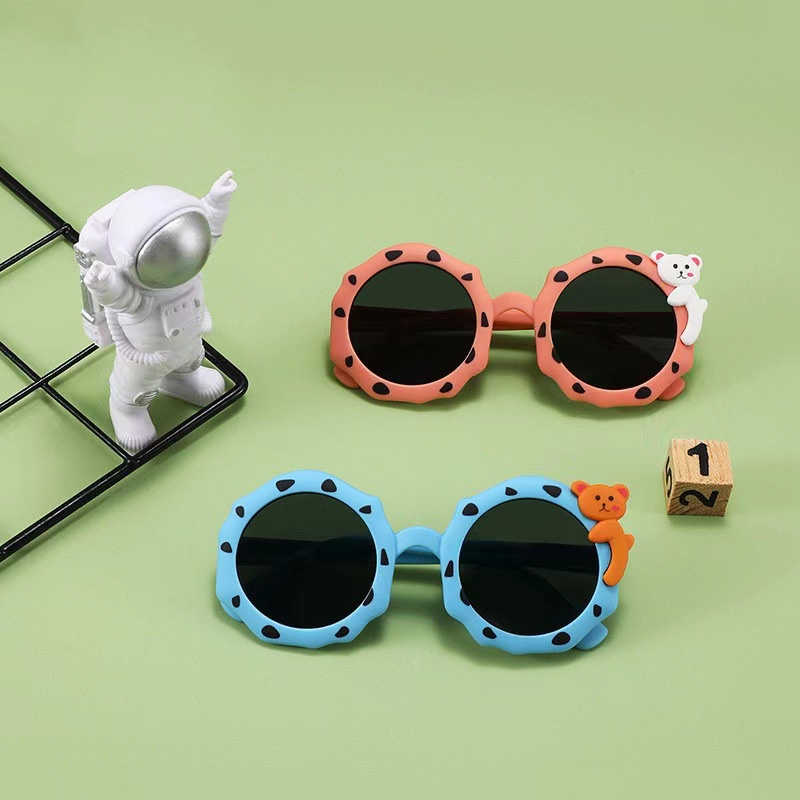(HENGHA) Kính Râm Che Nắng Bằng Lục Giác Màu Kẹo Ngọt Hình Gấu Koala Cho Trẻ Em