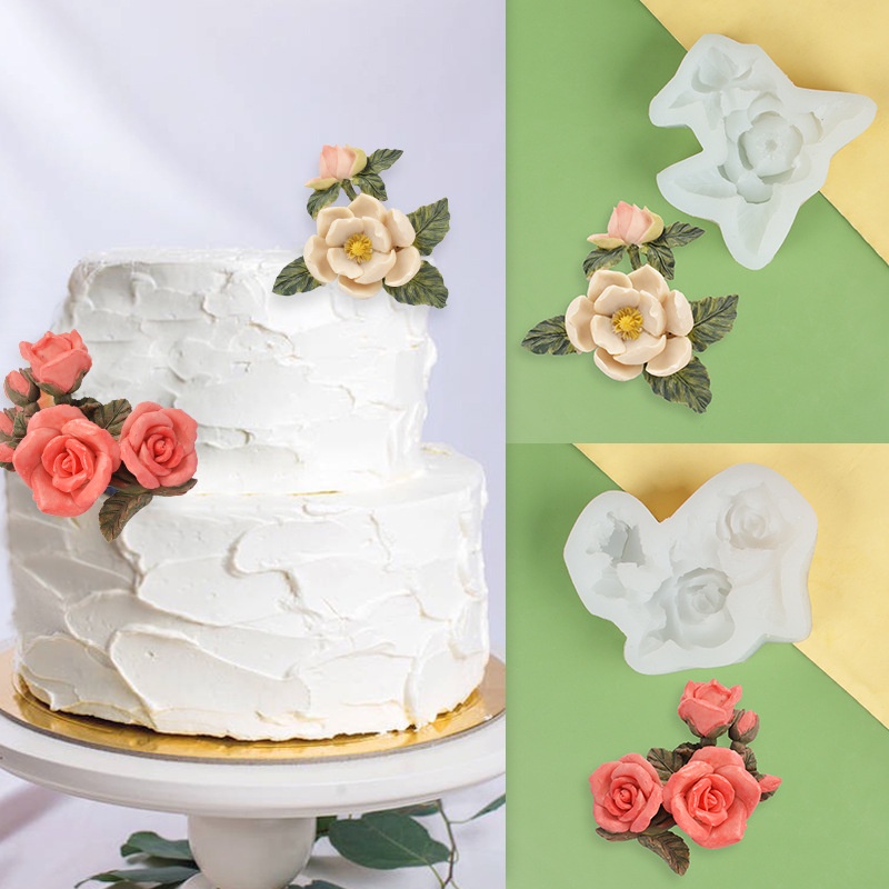 1 Khuôn Silicone Làm Bánh Hình Bông Hoa