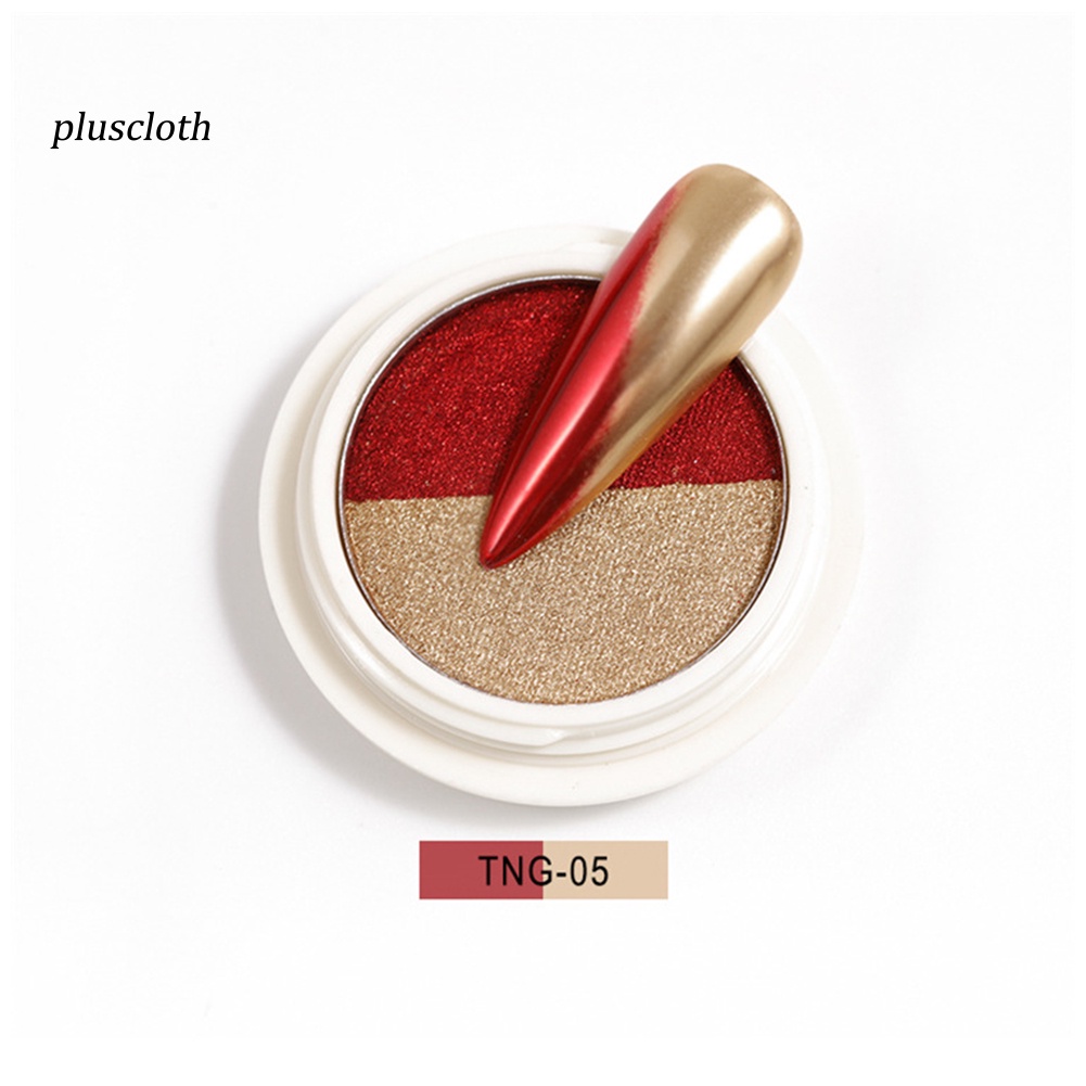 Bột Kim Tuyến Tráng Gương Hai Màu Sắc Lấp Lánh Trang Trí Móng Tay Nghệ Thuật