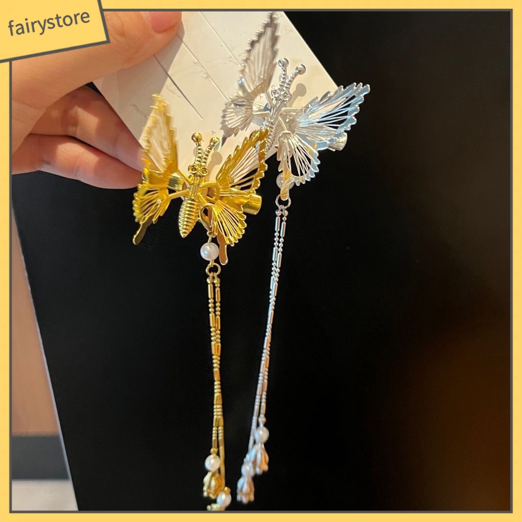 Kẹp Tóc Hình Bướm Rỗng Sống Động Trang Trí Cho Nữ