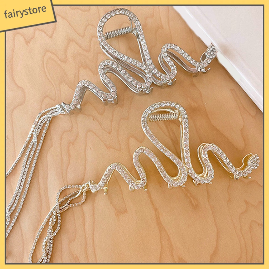 Kẹp Tóc Càng Cua Cỡ Lớn Đính Đá Lấp Lánh Sang Trọng Cho Nữ