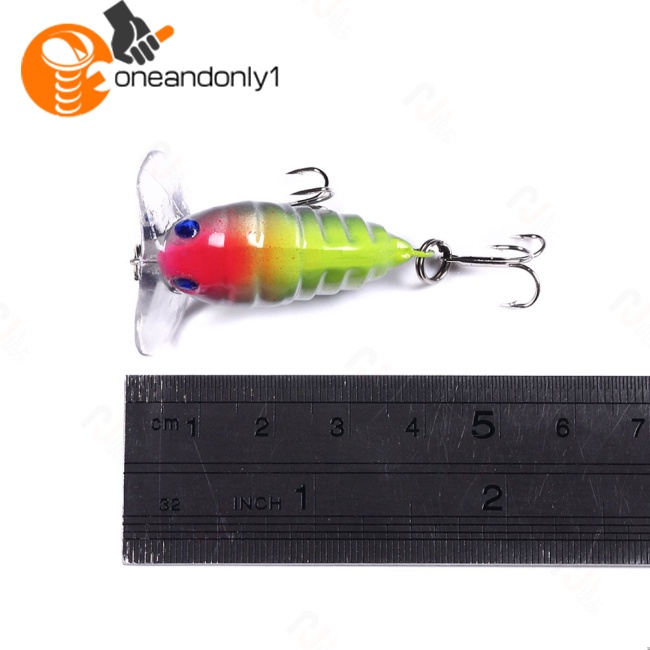 Mồi Câu Cá Giả Hình Côn Trùng Nhiều Màu Sắc 4.4g Dài 4cm