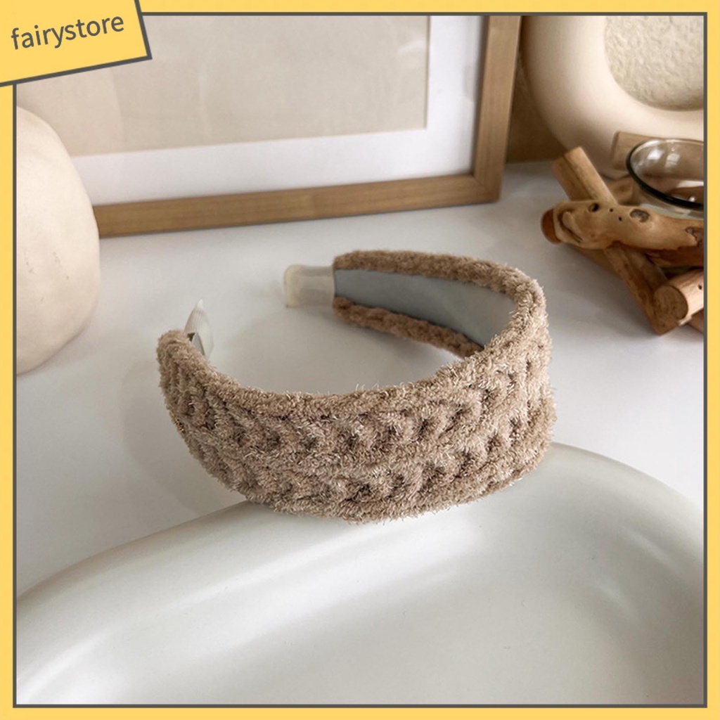 Băng Đô Cài Tóc Dệt Kim Màu Trơn Phong Cách Thời Trang Cho Nữ