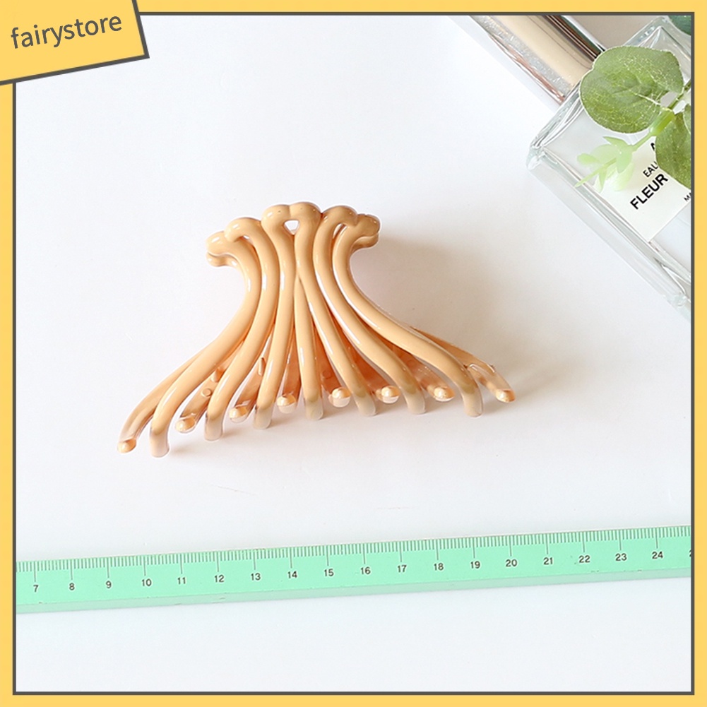 Kẹp Tóc Càng Cua Bằng Nhựa Màu Trơn Thời Trang Cho Nữ