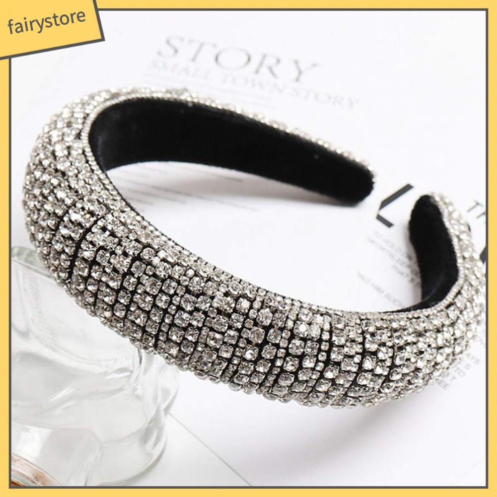 Cài Tóc Dạng Bện Đính Hạt Pha Lê Giả Đầy Màu Sắc Trang Trí Tóc Cô Dâu