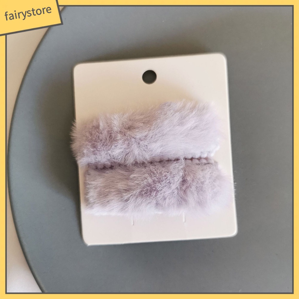 Set 2 Kẹp Tóc Hình Chữ Nhật Màu Sắc Kẹo Ngọt Dành Cho Nữ