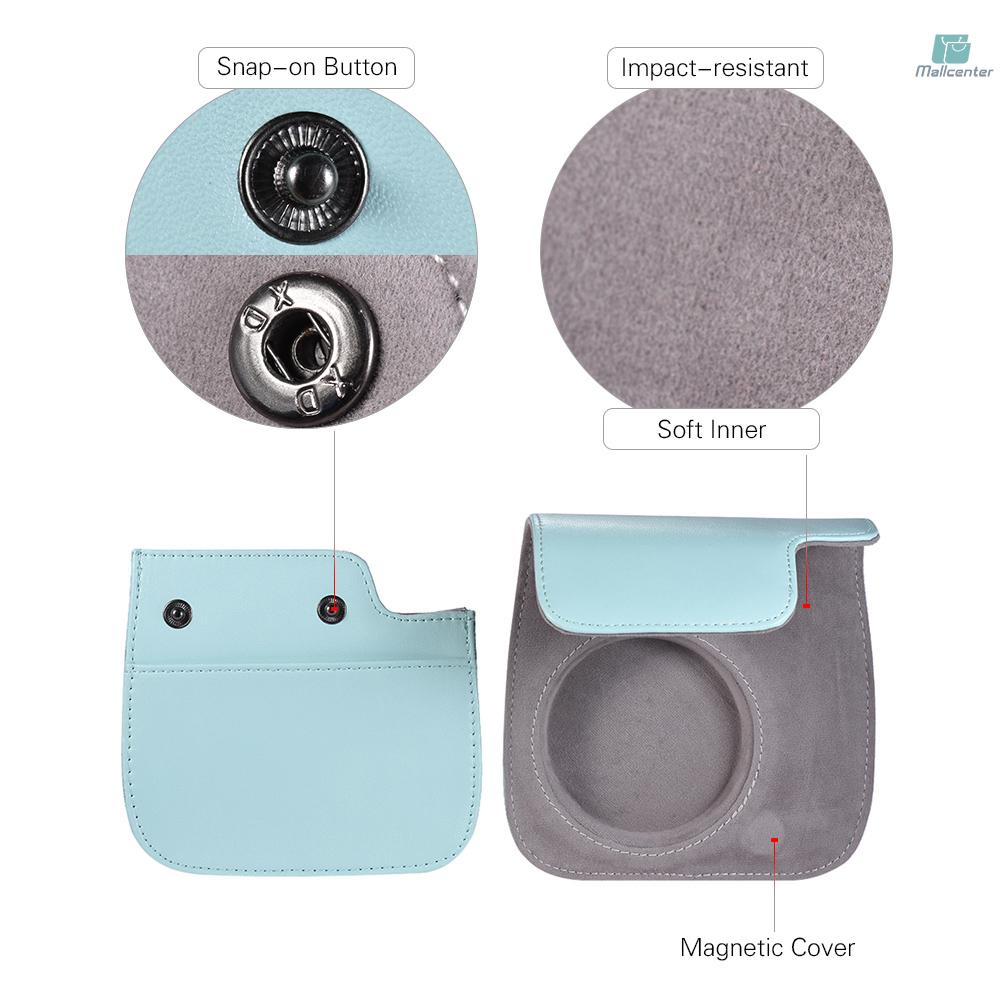 Andoer 14 in 1 Instant Camera Accessories Bundle Kit Accessory Replacement for Fujifilm Instax Mini 9/8+/8 include Case/Strap/Sticker/Selfie Lens/5 Filter/Album/4 Kinds Film Frame/40 Corner Sticker/Co